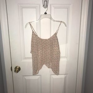 asymmetrical floral tank